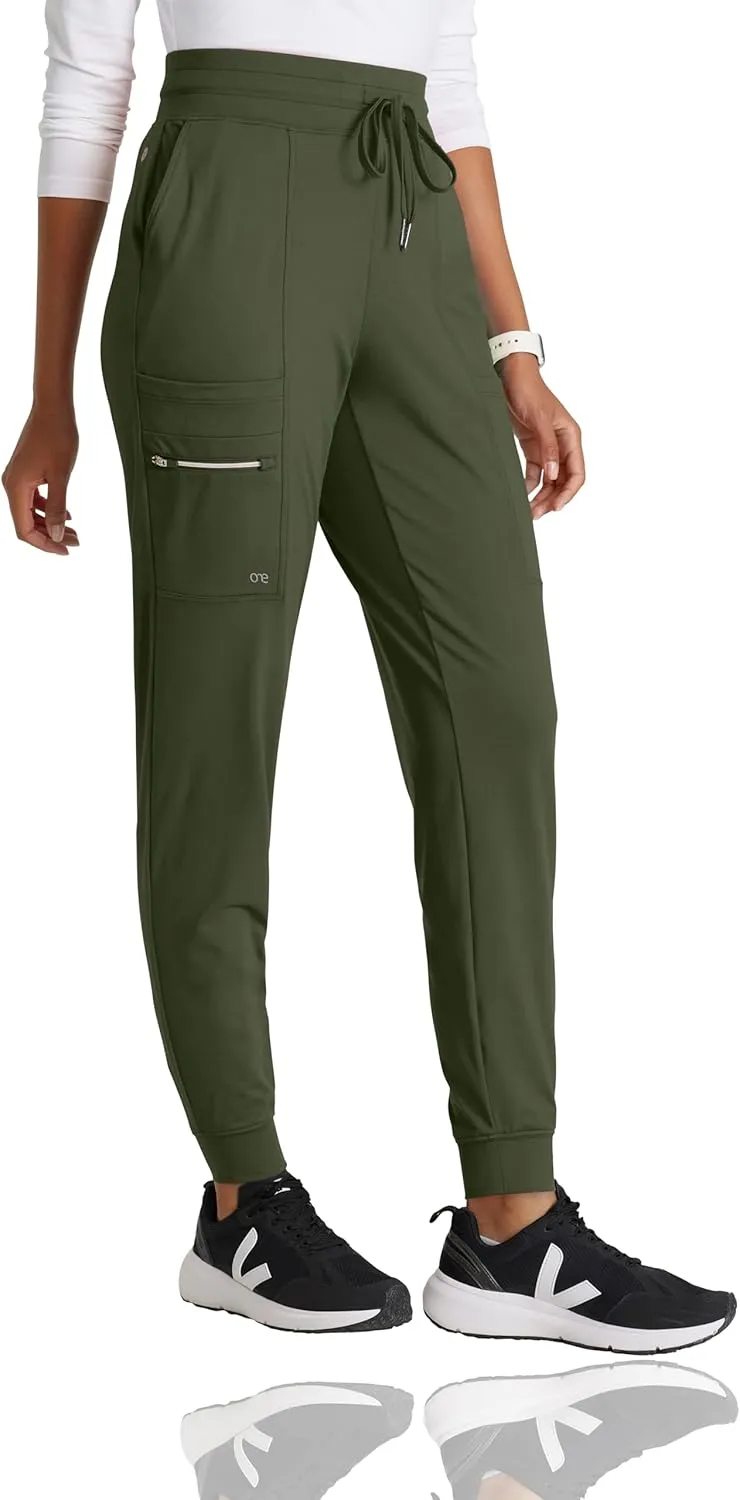 BARCO One Performance Knit Pro Jogger for Women - Modern Fit Self Cuff Jogger with Drawcord Waistband