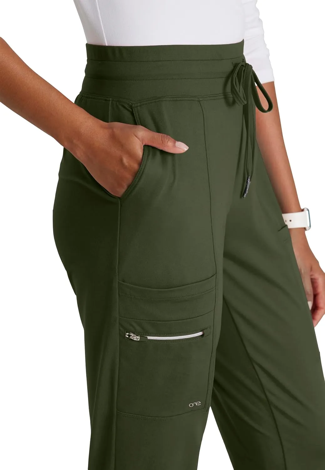 BARCO One Performance Knit Pro Jogger for Women - Modern Fit Self Cuff Jogger with Drawcord Waistband
