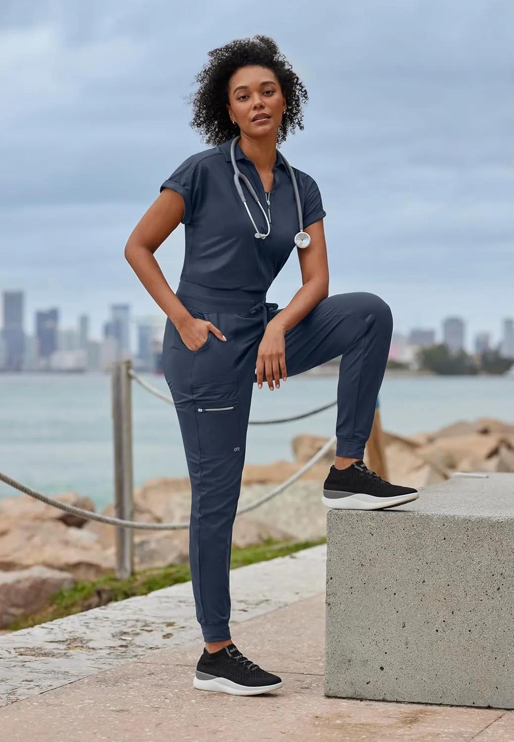 BARCO One Performance Knit Pro Jogger for Women - Modern Fit Self Cuff Jogger with Drawcord Waistband