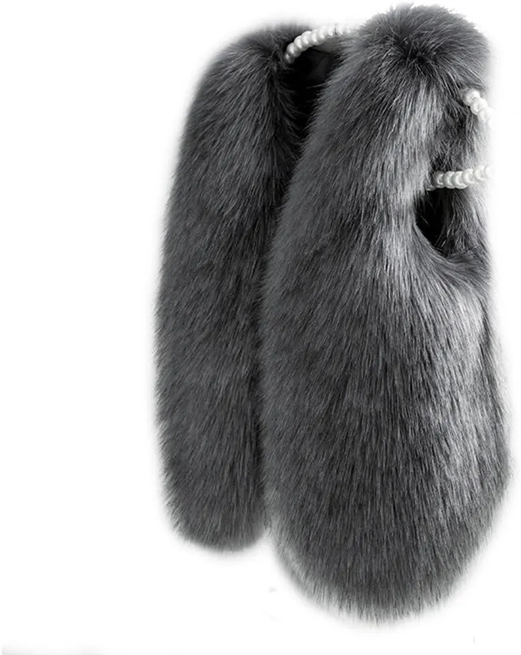 benetia Girls Boys Faux Fur Vest Coat