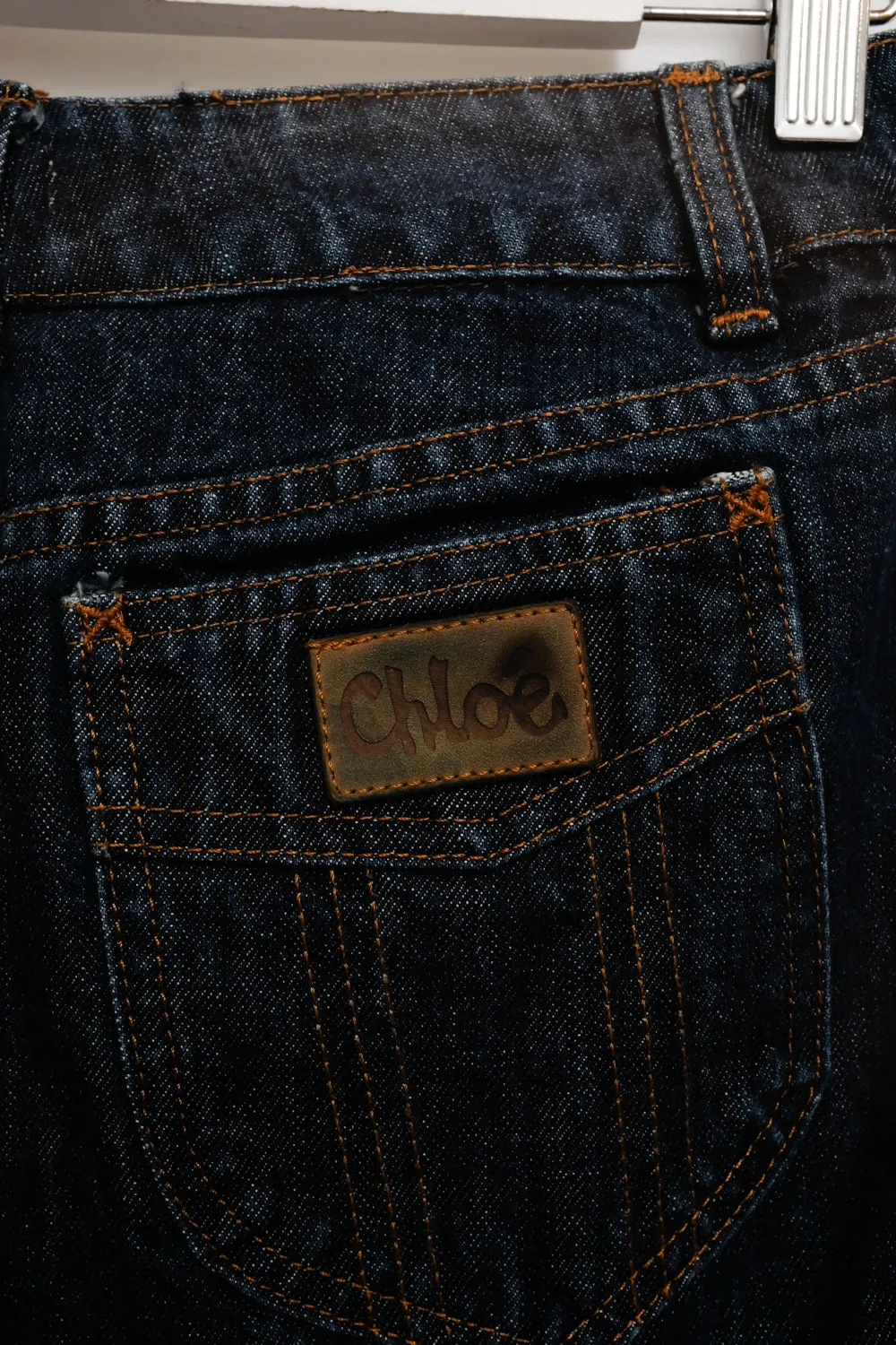 CHLOÉ BLUE DENIM MINI SKIRT