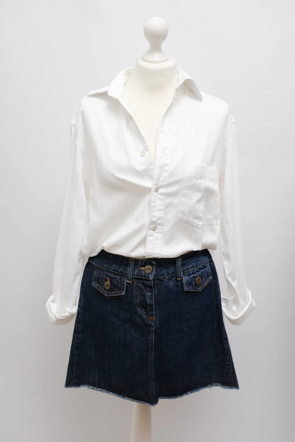 CHLOÉ BLUE DENIM MINI SKIRT