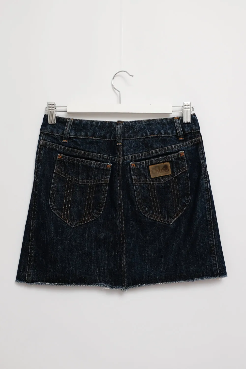 CHLOÉ BLUE DENIM MINI SKIRT