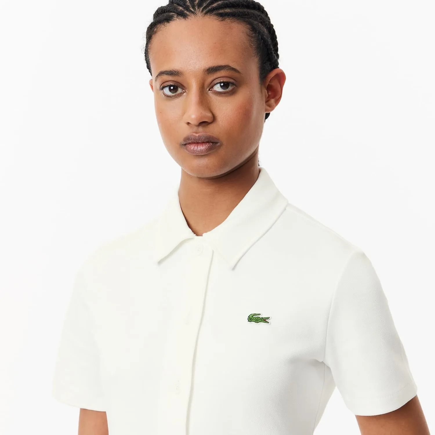 Lacoste Women's Organic Cotton Buttoned Polo Dress