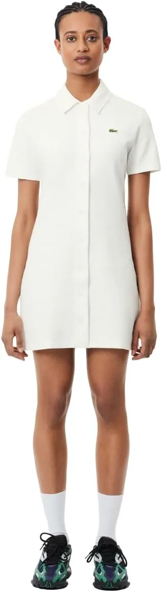 Lacoste Women's Organic Cotton Buttoned Polo Dress