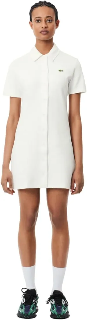 Lacoste Women's Organic Cotton Buttoned Polo Dress