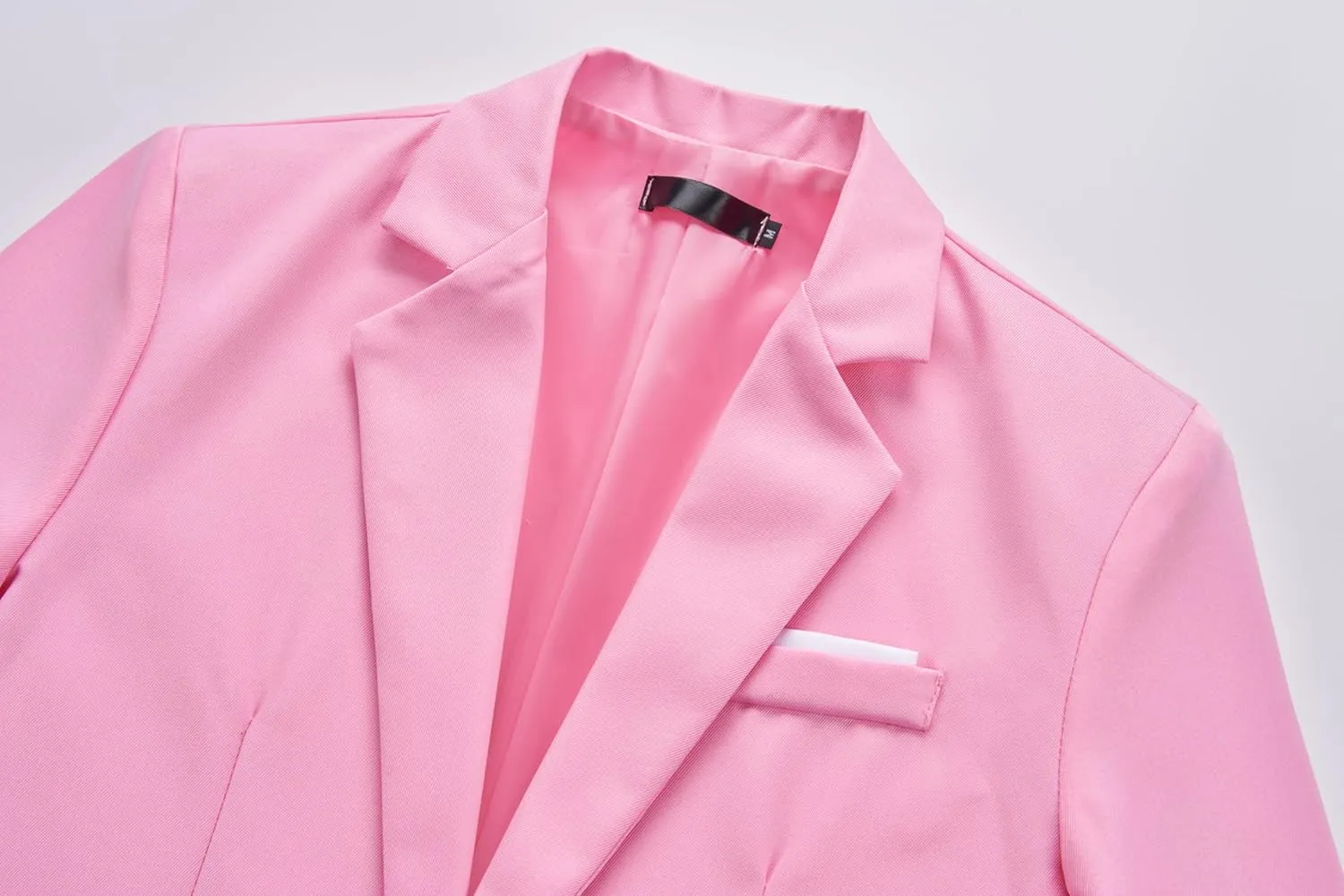 Men's Blazer Lightweight Casual Solid One Button Slim Fit Sport Coat
