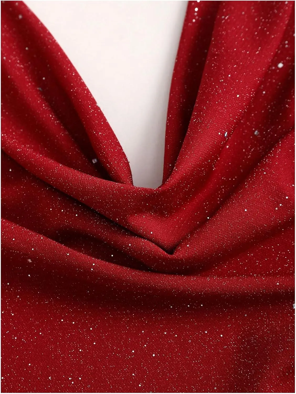 SOLY HUX Women's Halter Top Sparkly Sexy Backless Party Crop Tops Club Rave Festival Outfits Black