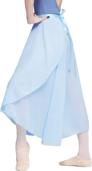 Women Ballet Wrap Skirt Long Sheer Dance Skirts