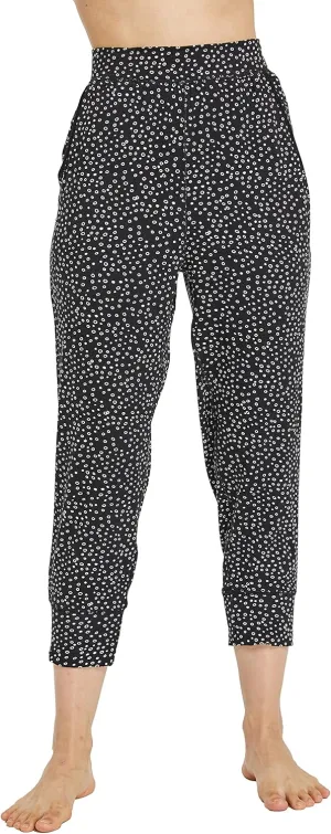 Womens Casual Stretch Cotton Pajama Pants Simple Lounge Pants