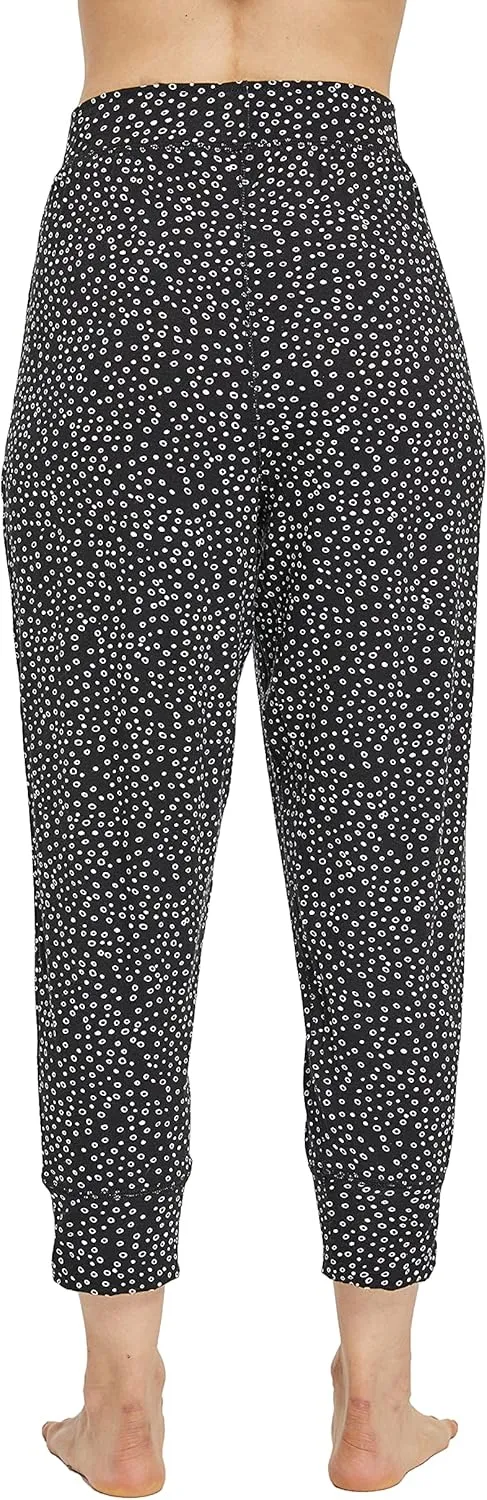 Womens Casual Stretch Cotton Pajama Pants Simple Lounge Pants