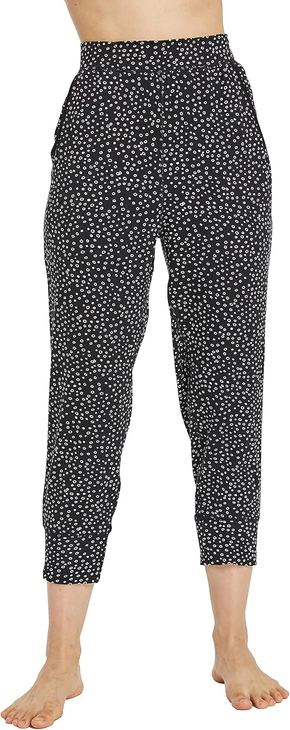 Womens Casual Stretch Cotton Pajama Pants Simple Lounge Pants